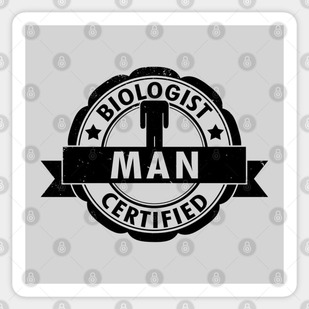 BIologist Certified Man B Sticker by Originals by Boggs Nicolas